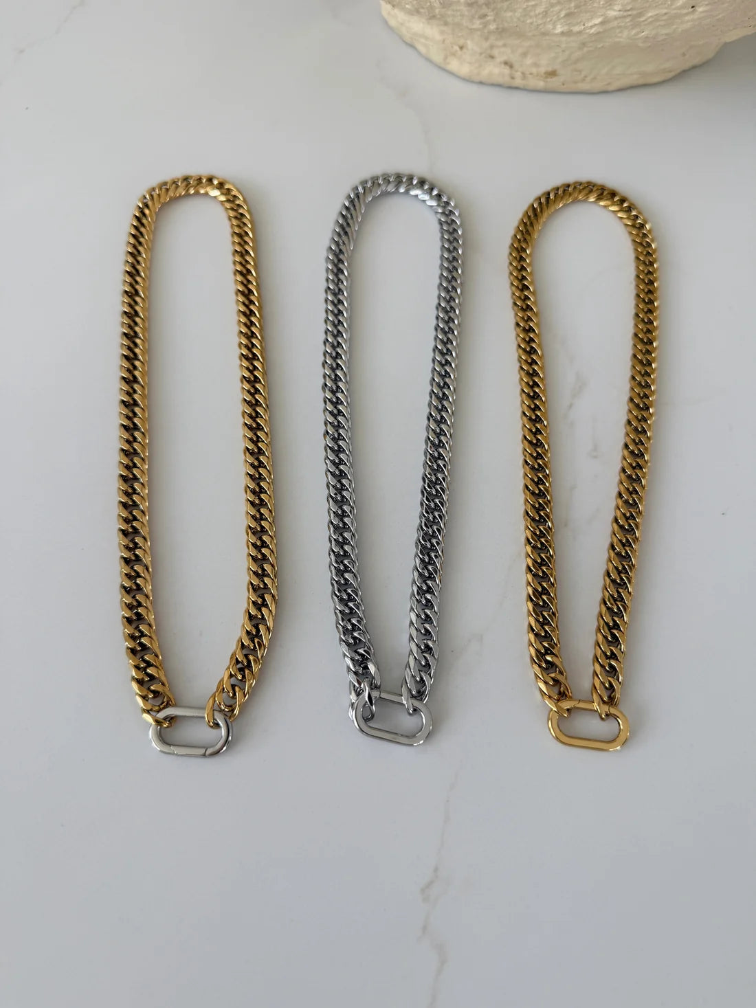 Kayla Necklace in Gold + Silver