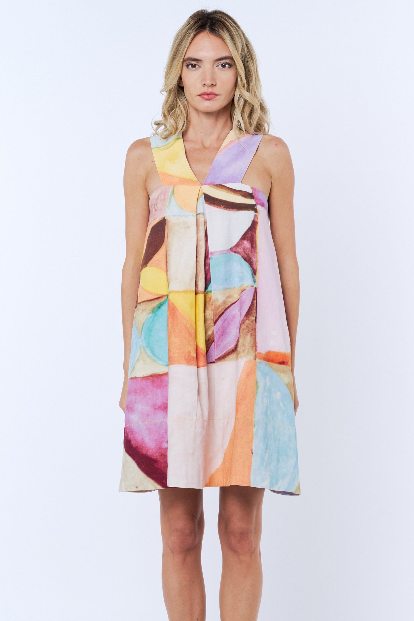 Arya V-Strap Mini Dress