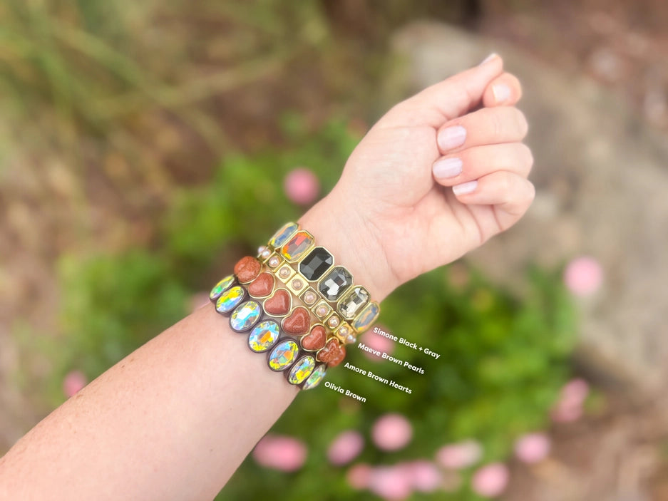 Enamel Stretch Bracelet
