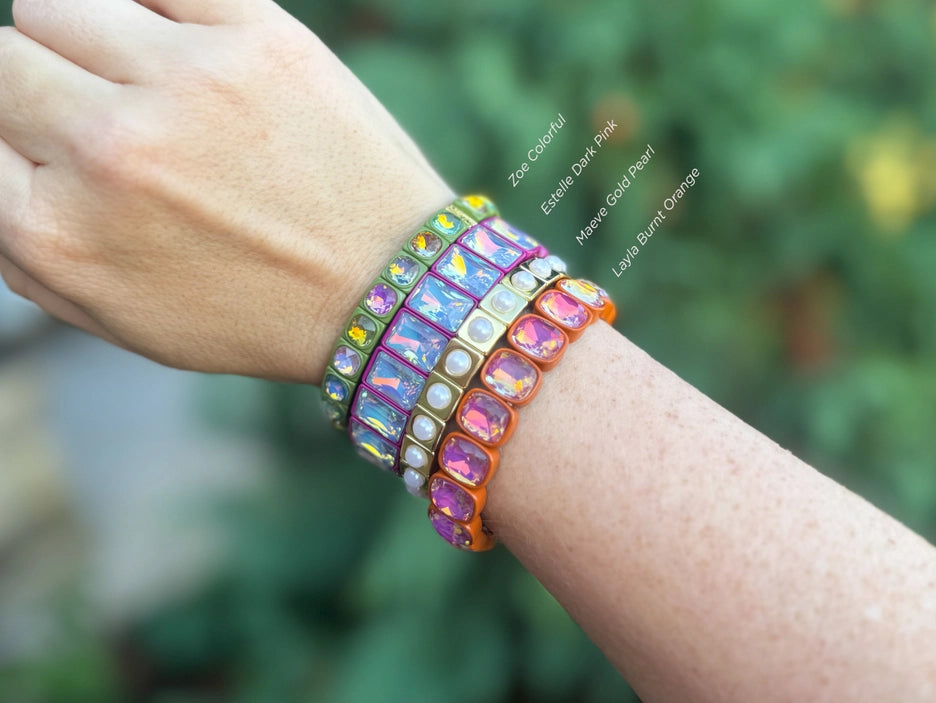 Enamel Stretch Bracelet