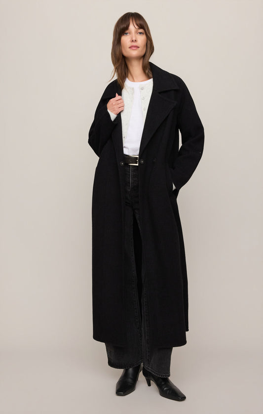 Crosby Cocoon Coat in Black