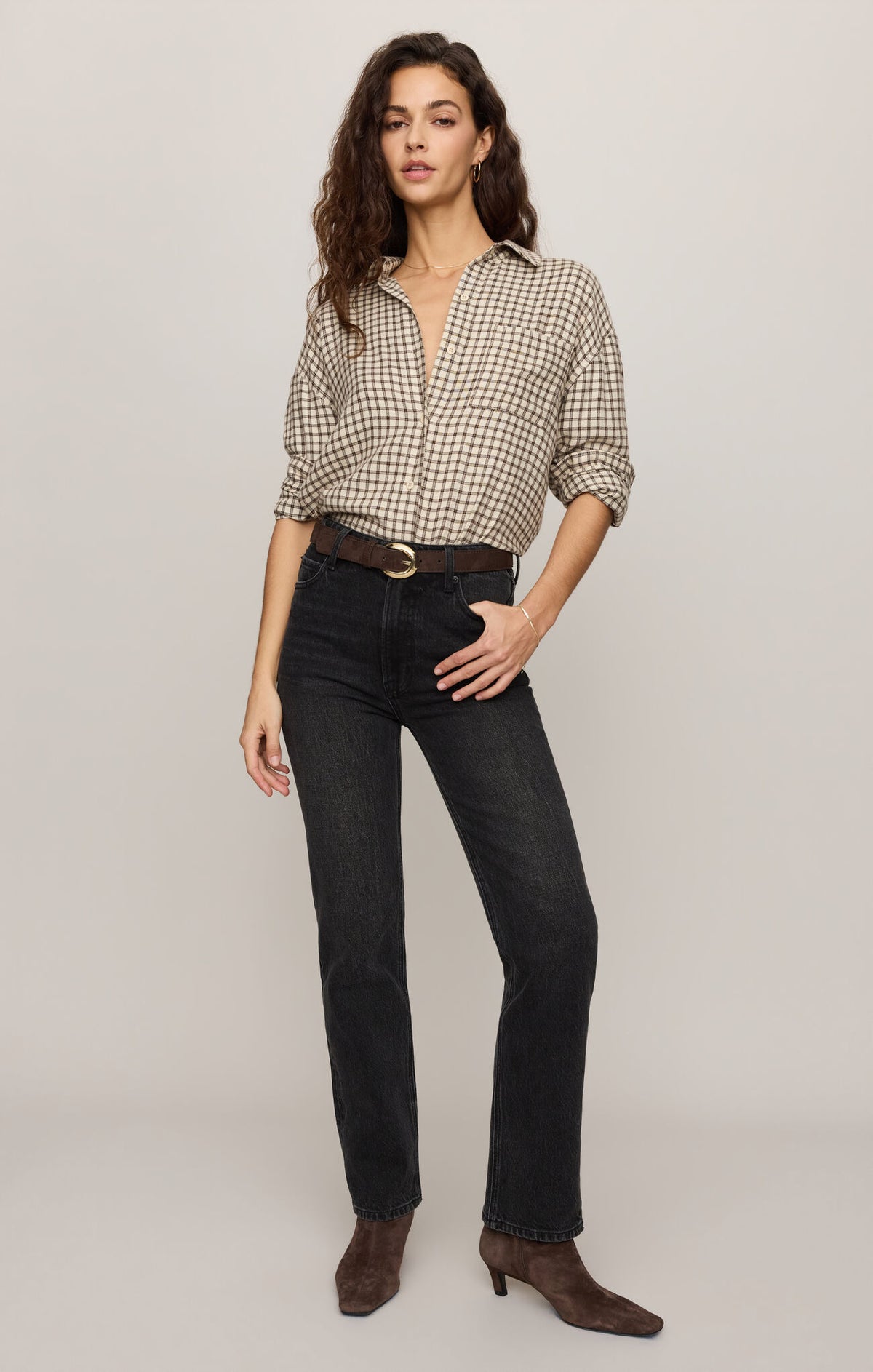 River Plaid Button-Up