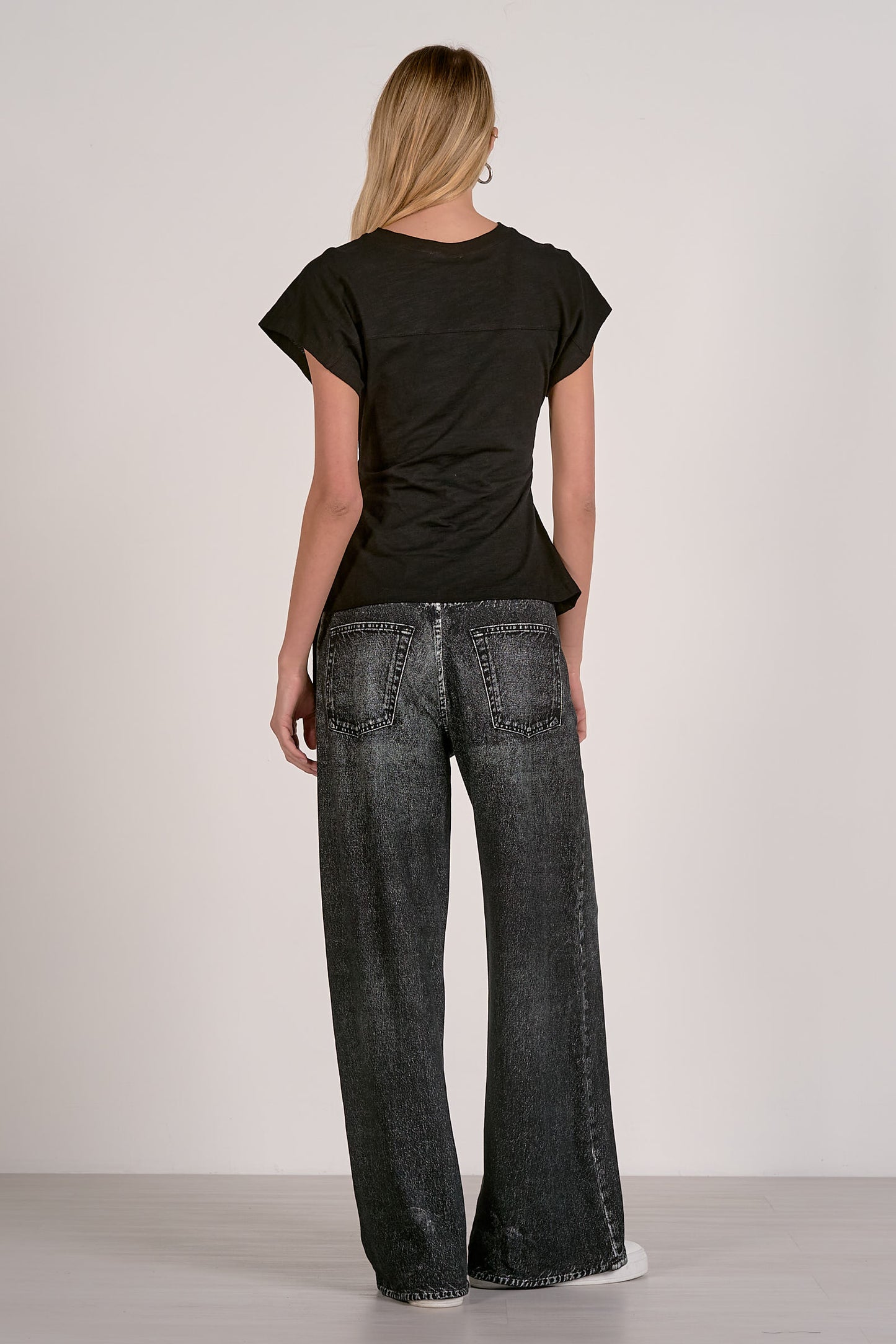 Jocelyn Tie Tee in Black