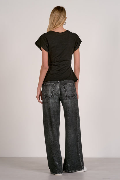 Jocelyn Tie Tee in Black