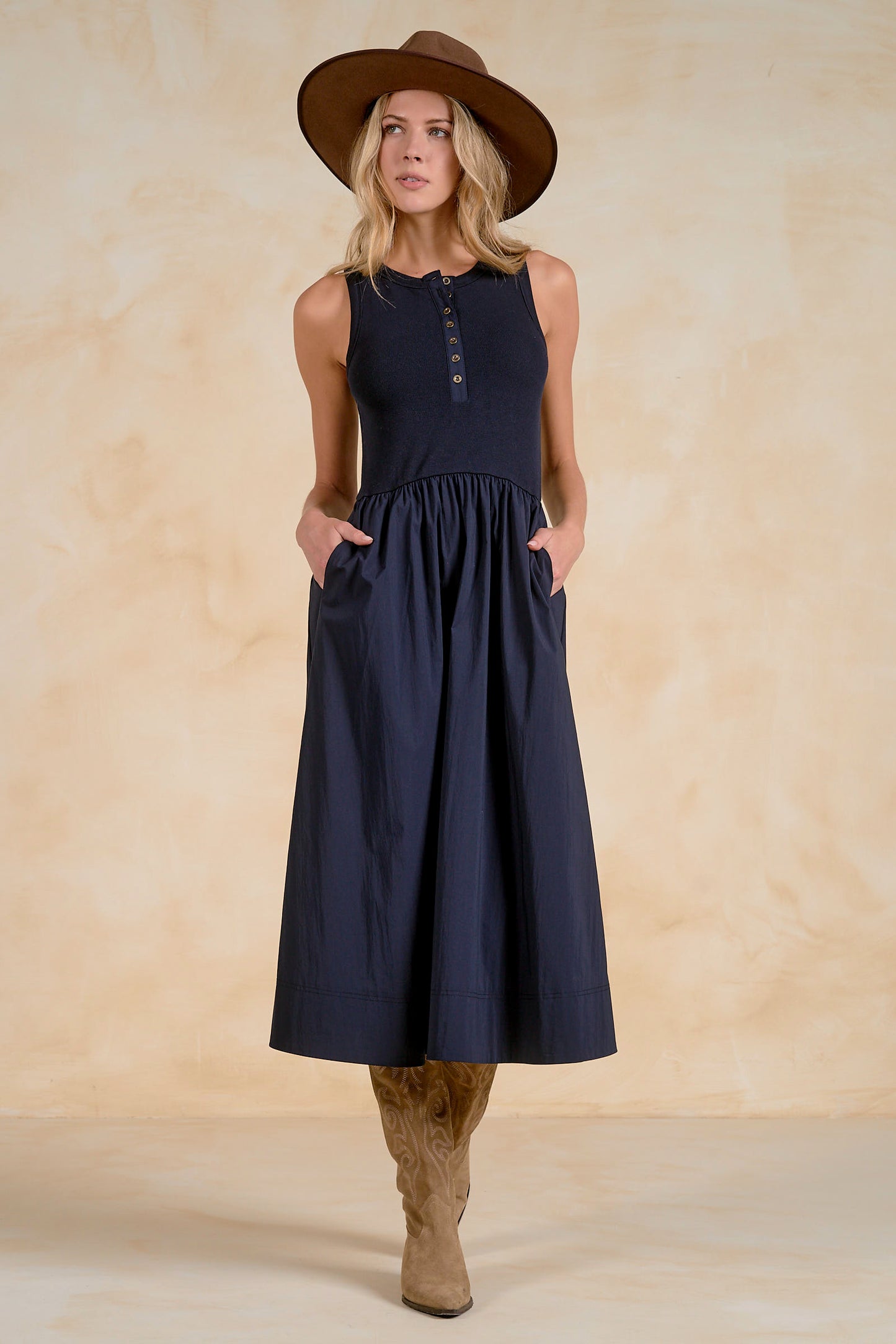 Sydney Navy Dress