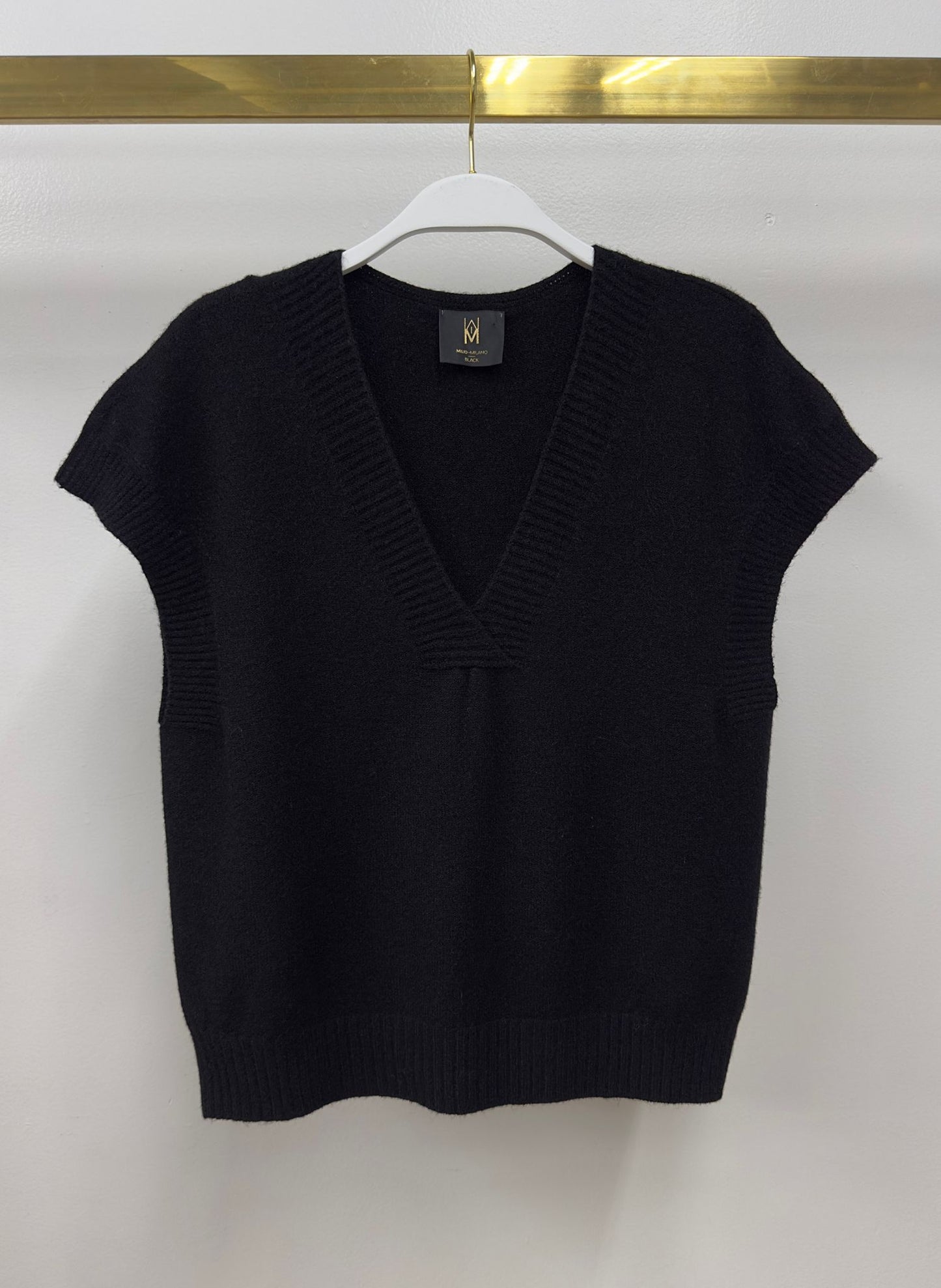 Cross V-Neck Sweater Vest