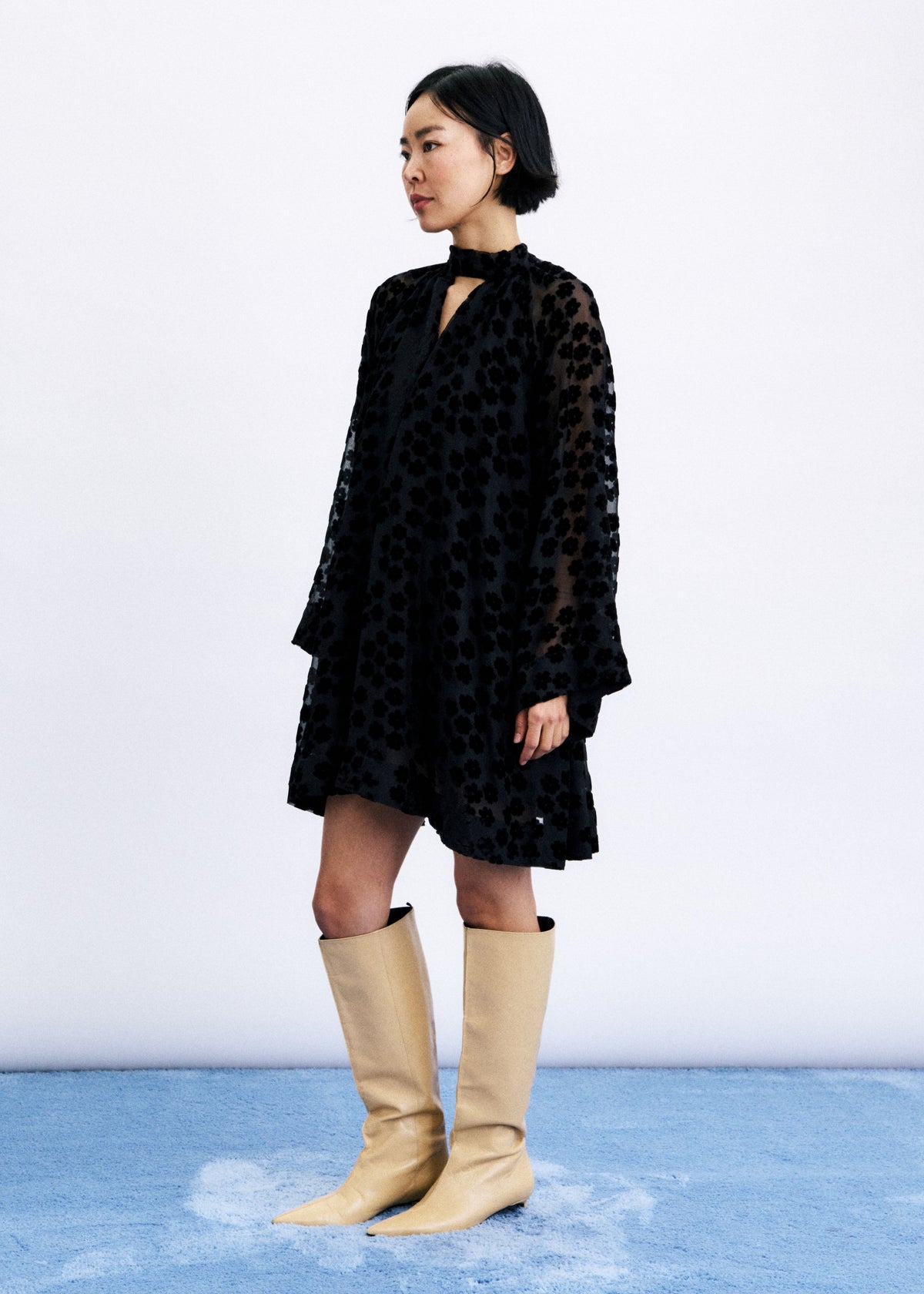 Brent Dress in Noir